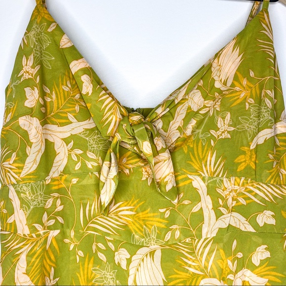 NWT GUESS Floral Ethereal Sage Asymmetric Romper - Picture 5 of 14